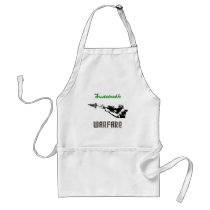 "Sustainable Warfare" aprons