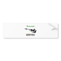 "Sustainable Warfare" bumper stickers
