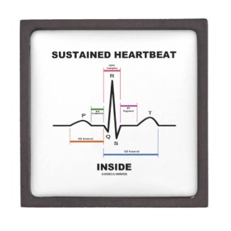Sustained Heartbeat Inside (ECG/EKG) Premium Keepsake Box