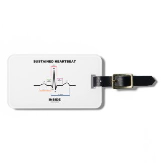 Sustained Heartbeat Inside (ECG/EKG) Tag For Bags