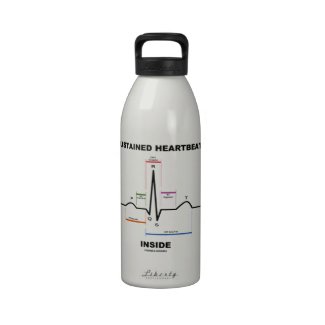 Sustained Heartbeat Inside (ECG/EKG) Drinking Bottles