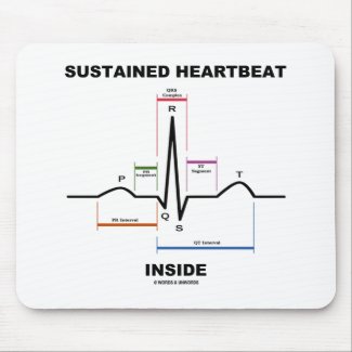 Sustained Heartbeat Inside (Electrocardiogram) Mouse Pad