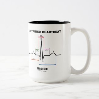 Sustained Heartbeat Inside (Electrocardiogram) Mugs