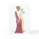 Susurro de la luna greeting card by lunaindigo2 Susurro de la luna greeting card