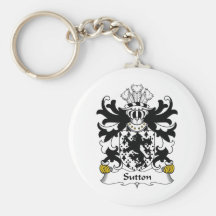 Sutton Family Crest Key Chains