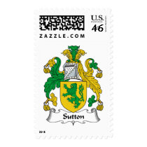 Sutton Family Crest Stamp