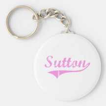 Sutton Last Name Classic Style Key Chain