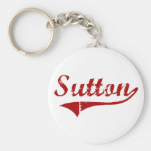 Sutton Massachusetts Classic Design Keychain