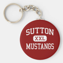 Sutton - Mustangs - High School - Sutton Nebraska Keychain