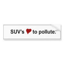 SUV Love Bumper Sticker bumper stickers