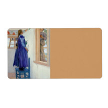Suzanne Decorative Painting on Wall Shipping Labels