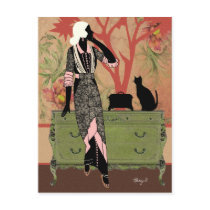 Suzanne in Orange & Green - Postcards