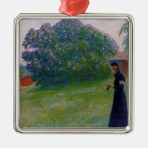 Suzanne in Red Cross Uniform Christmas Ornaments