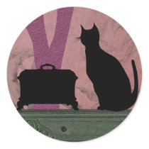 Suzanne's Cat in Lilac - Stickers