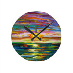 Suzannes Sunset clock wall clocks
