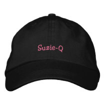 Suzie- Q Cap embroidered hats by KELLBELL535 Suzie- Q Cap embroidered hats