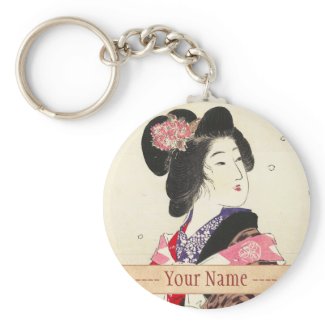 Suzuki Kason Sakura japanese woman lady art Keychains