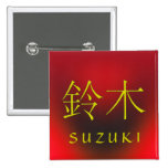 Suzuki Monogram Pinback Buttons