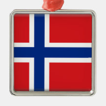 Svalbard (Norway) Flag Christmas Ornaments
