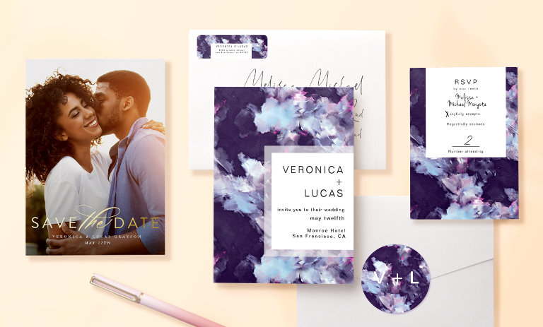 Browse our Weddings section to find customizable invitations, thank you cards, and more!
