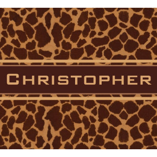 Giraffe Skin Print Pattern Personalize Gifts