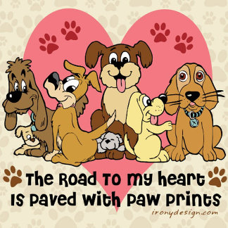 The Road To My Heart Dog Paw Prints Gifts