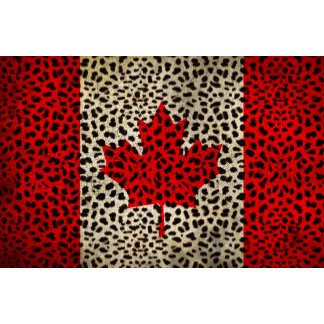 Canadian Flag Leopard Spot Skin Print Gifts