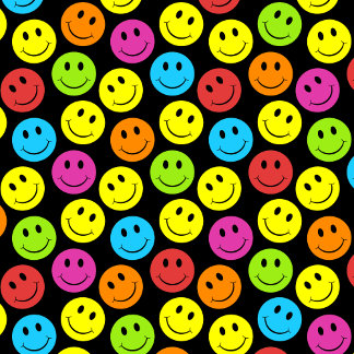 Happy Colorful Smiley Faces Pattern Personalize Gifts