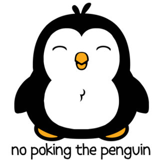 Cute No Poking The Penguin Saying Product Gifts