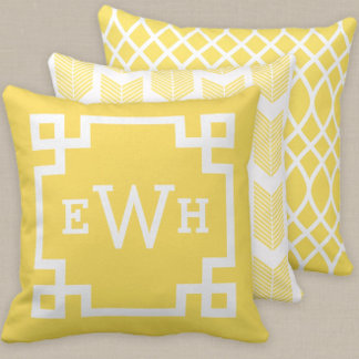 yellow plush pillows