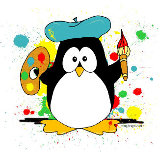 Artistic Penguin Painting Product Gifts