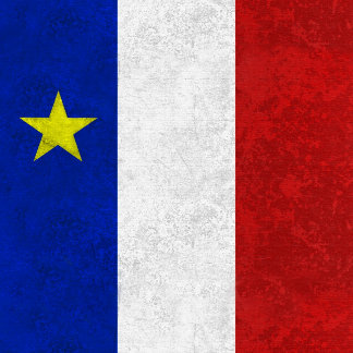 Acadian Flag Distressed Grunge Gifts