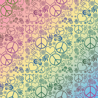 Peace Symbol Design Pastel Colors Gifts