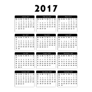 2017 Calendar jGibney The MUSEUM Zazzle