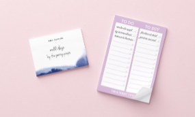 Personalized stationery, note pads and Post-it® notes.