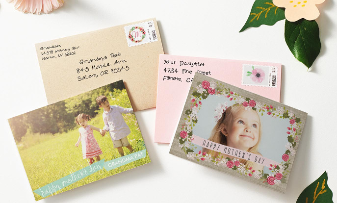 Browse through our incredible selection of Mother's Day gifts, such as these photo greeting cards.