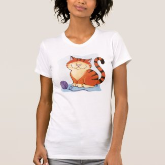 Cute Ginger Tabby Cat T-Shirt