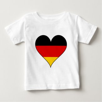 Simple Germany Heart Baby T-Shirt