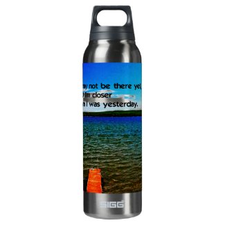 Persistance wins out insulated water bottle