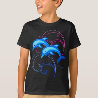 Two Leaping Dolphins T-Shirt