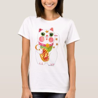 Beckoning Cat  Maneki Neko T-Shirt