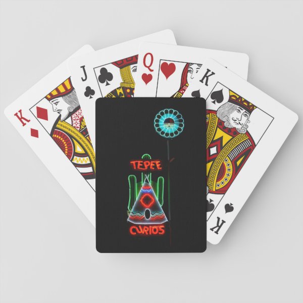 TePee Curios Route 66, Tucumcari, N.M. Poker Cards