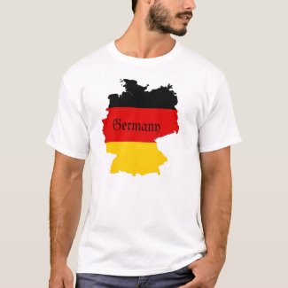 German Flag Map T-Shirt