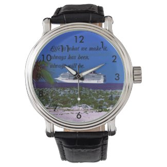 The meaning of life wrist watch