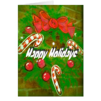 Wreath Painting Holiday Card