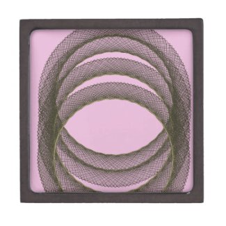 overlapping circles in purple background abstract jewelry box