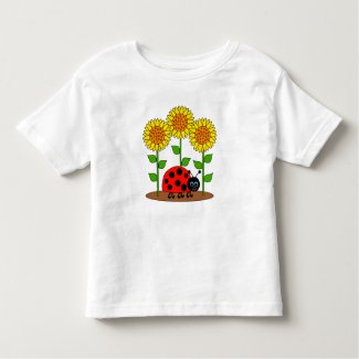 Ladybug with Sunflowers Toddler T-shirt