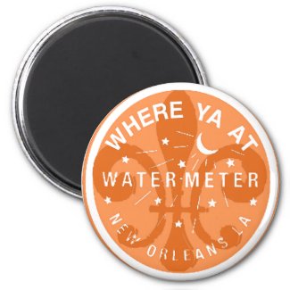 Where Yat Water Meter Fleur De Lid 2 Inch Round Magnet