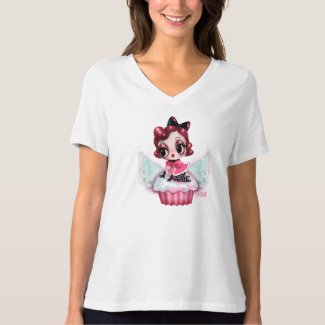 Cupcake Heaven - Dottie on a Flying Cupcake! T-Shirt