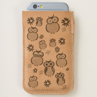 Cute owl pattern iPhone 6/6S case